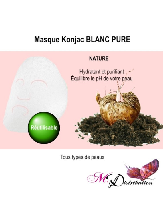 Masque Konjac BLANC PURE NATURE